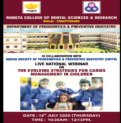Pediatric and Preventive Dentistry | Rungta Group of Colleges, Bhilai